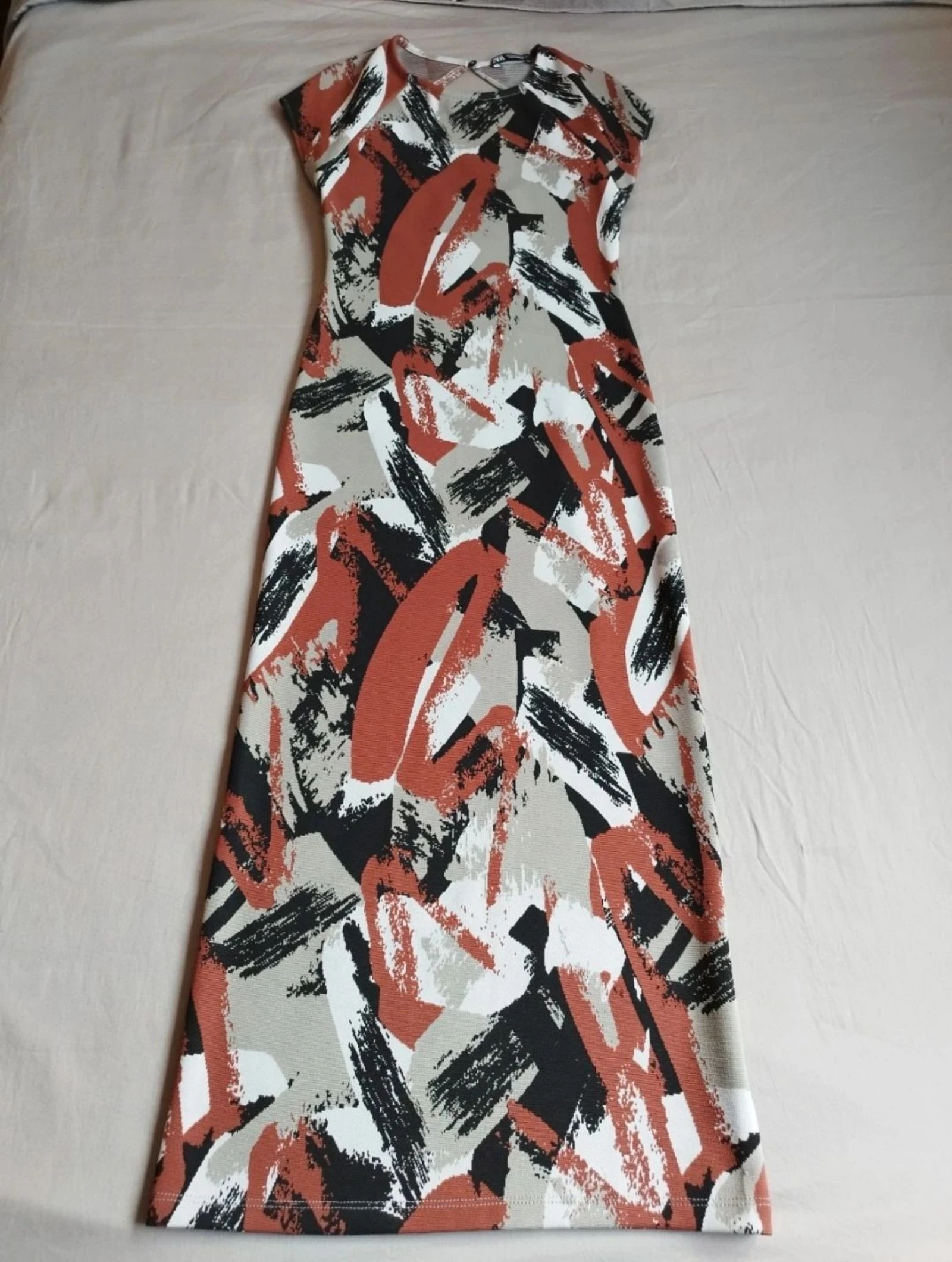 Vestido midi estampado Zara S